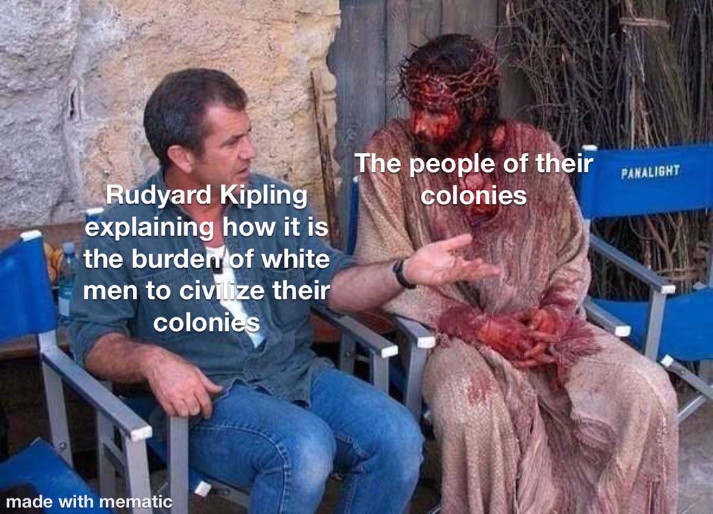 White mans vs. blood of colonized